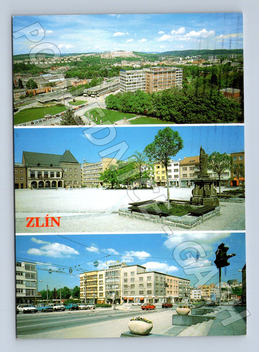 Pohlednice Zlín náměstí Míru centrum 2007 (M24074)
