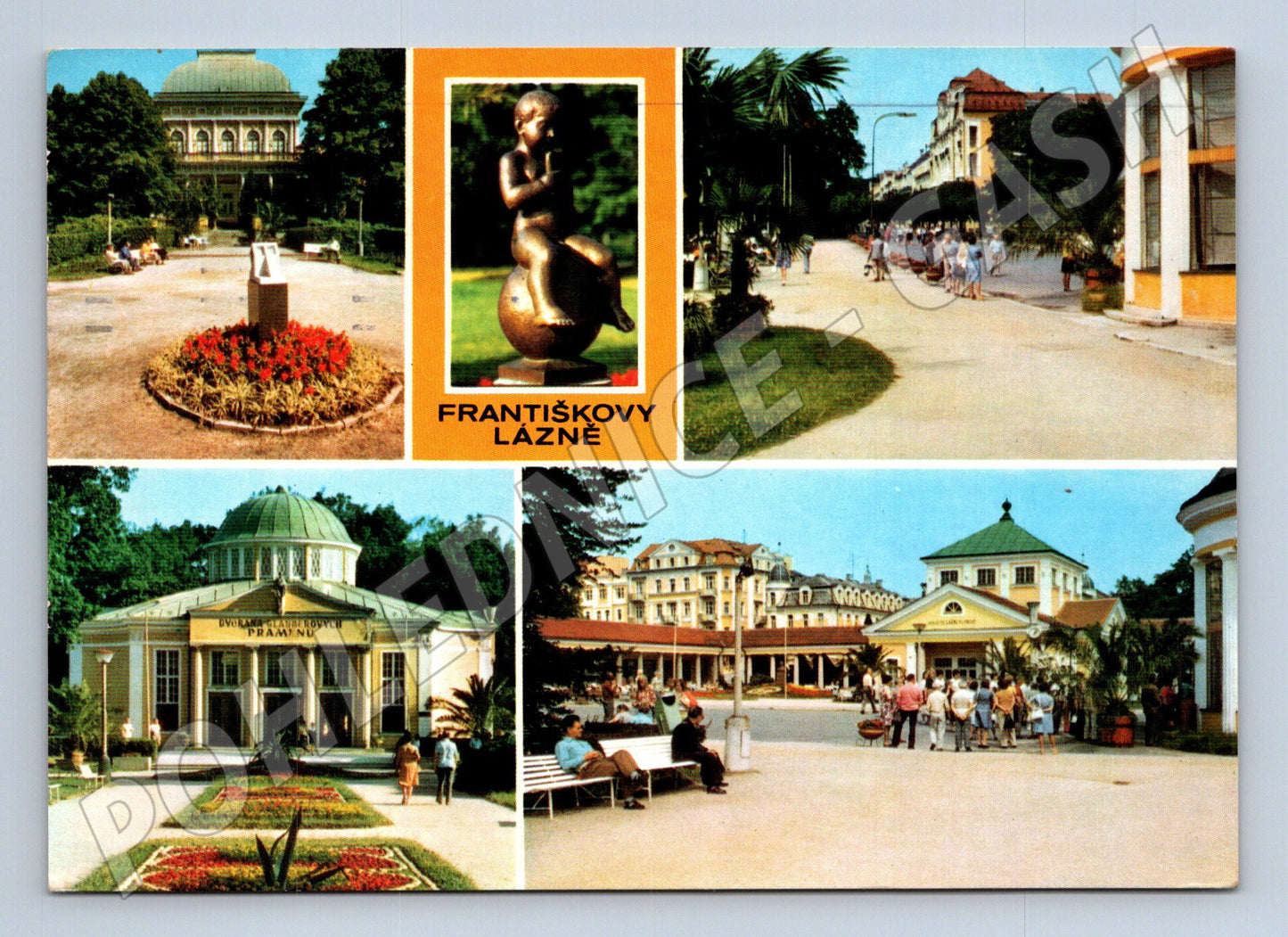 Pohlednice Františkovy Lázně různé pohledy 1979 (M24077)