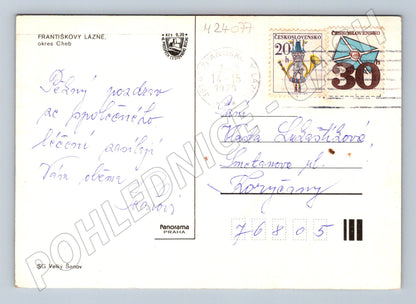 Pohlednice Františkovy Lázně různé pohledy 1979 (M24077)