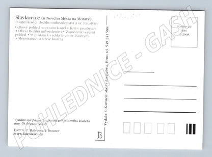 Pohlednice Slavkovice Poutní kostel 2008 (M24089)