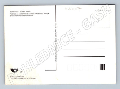 Pohlednice Benešov koláž památek (M24097)