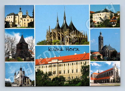 Pohlednice Kutná Hora koláž památek 2007 (M24101)