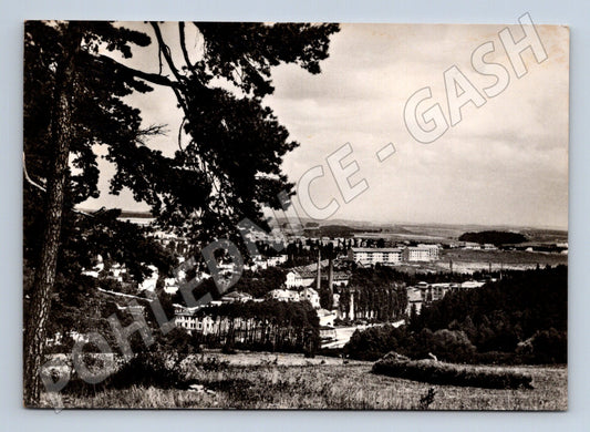 Pohlednice Borovina u Třebíče celkový pohled 1941 (M24109)