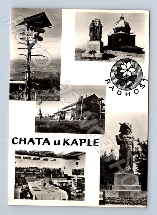 Pohlednice Radhošť Chata u kaple koláž 194X (M24117)