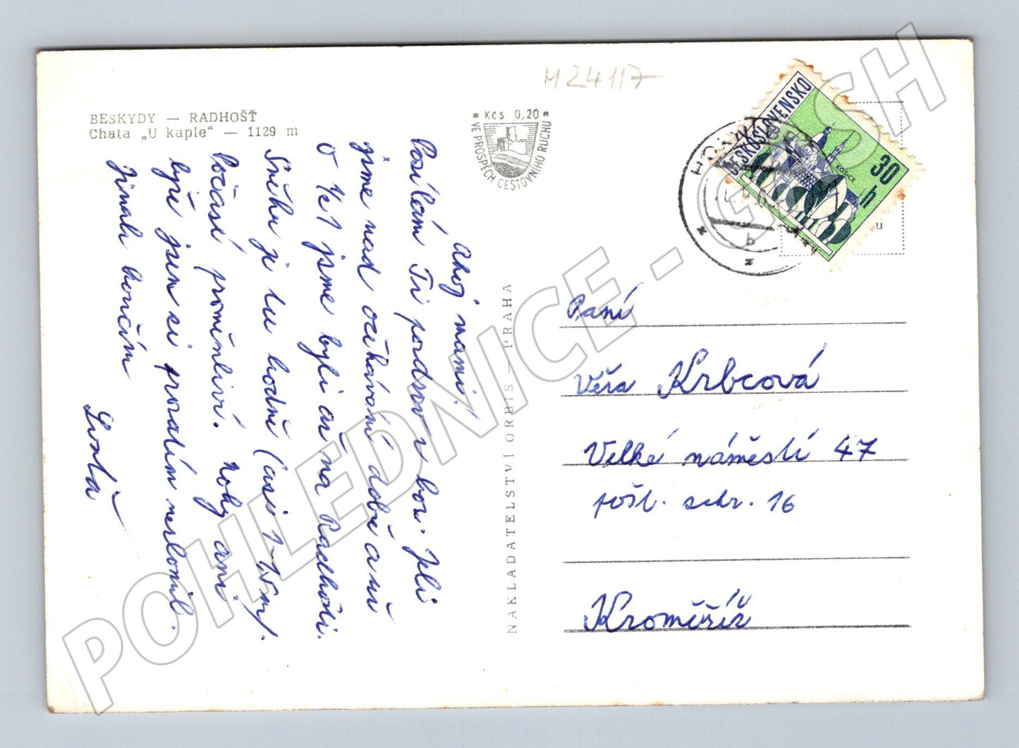 Pohlednice Radhošť Chata u kaple koláž 194X (M24117)