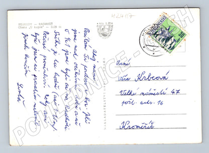 Pohlednice Radhošť Chata u kaple koláž 194X (M24117)