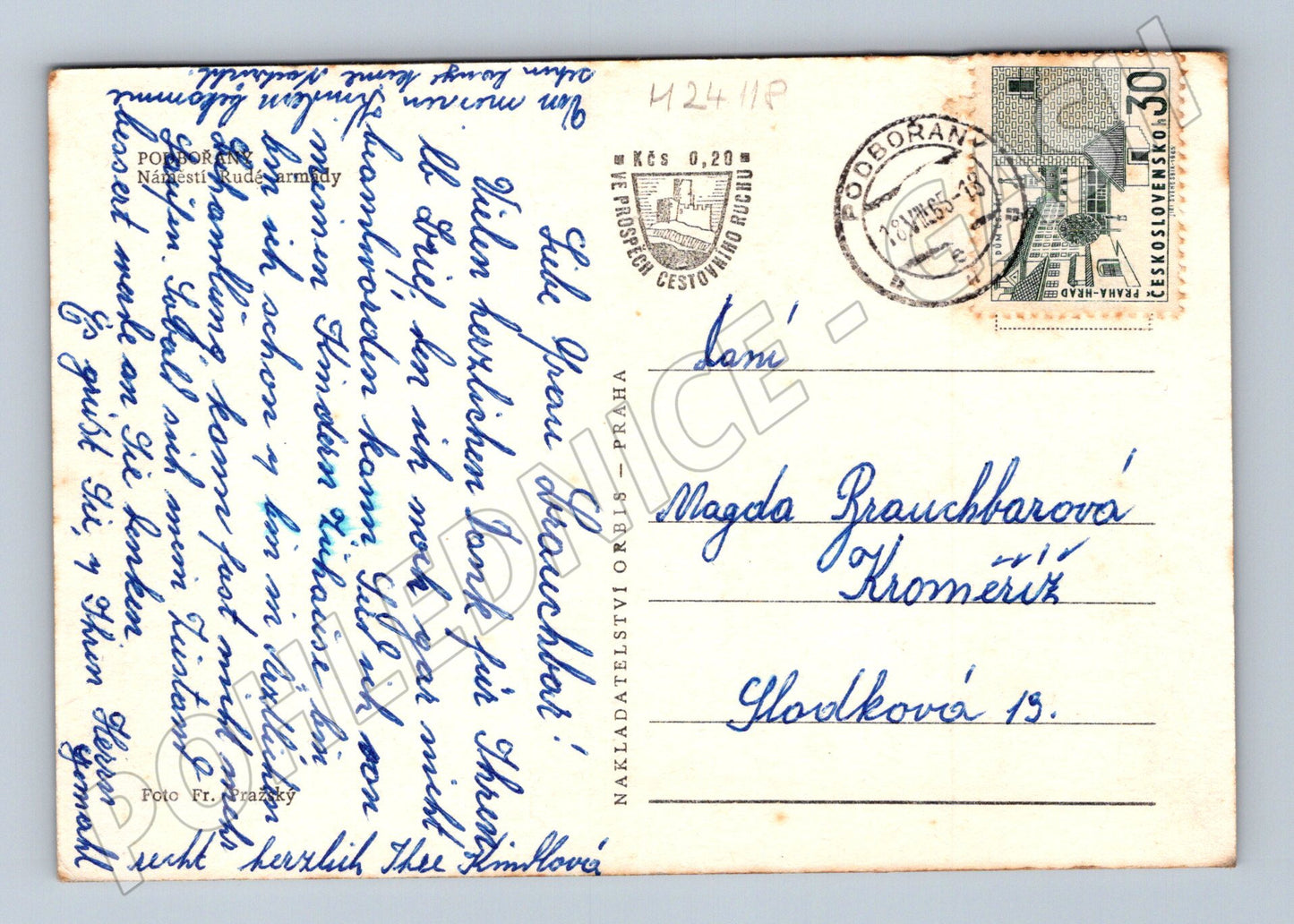 Pohlednice Pohoří náměstí 1943 (M24118)
