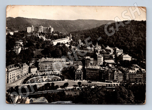 Pohlednice Karlovy Vary Leninovo náměstí 1956 (M24119)