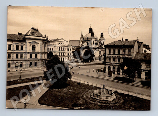 Pohlednice Kroměříž Náměstí Míru 1958 (M24121)