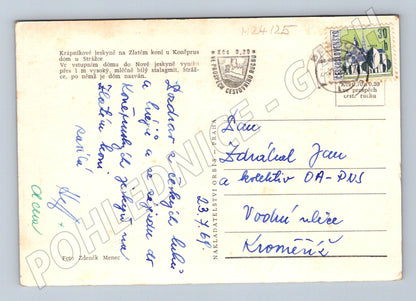 Pohlednice Koněpruské jeskyně Zlatý kůň 1969 (M24125)
