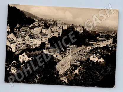 Pohlednice Karlovy Vary celkový pohled 1958 (M24132)