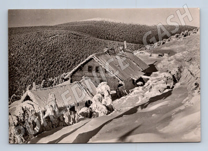 Pohlednice Jeseníky chata Vřesová studánka 1947 (M24137)