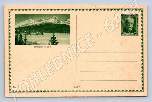 Pohlednice Štrbské pleso ČSR TG Masaryk čistá (M2414)