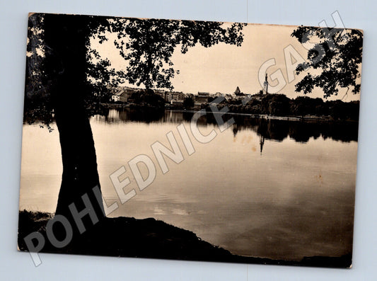 Pohlednice Tábor pohled od přehrady Jordan 1958 (M24140)