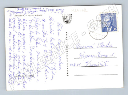 Pohlednice Mutenice ulice s auty (M24142)