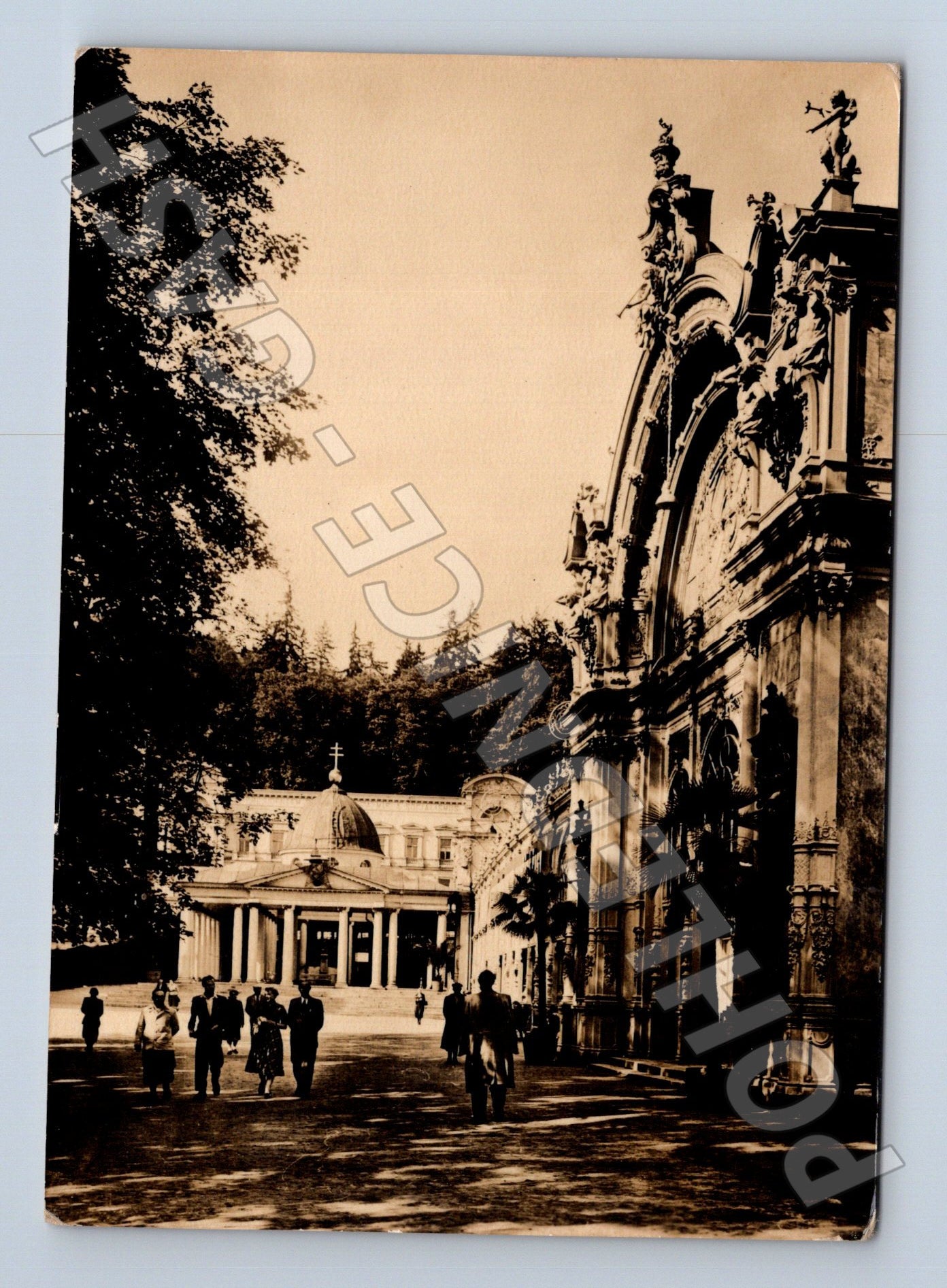 Pohlednice Mariánské Lázně Křížový pramen 1959 (M24144)