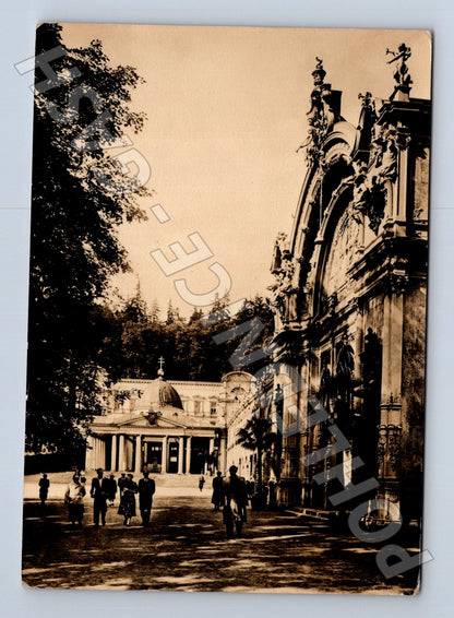 Pohlednice Mariánské Lázně Křížový pramen 1959 (M24144)