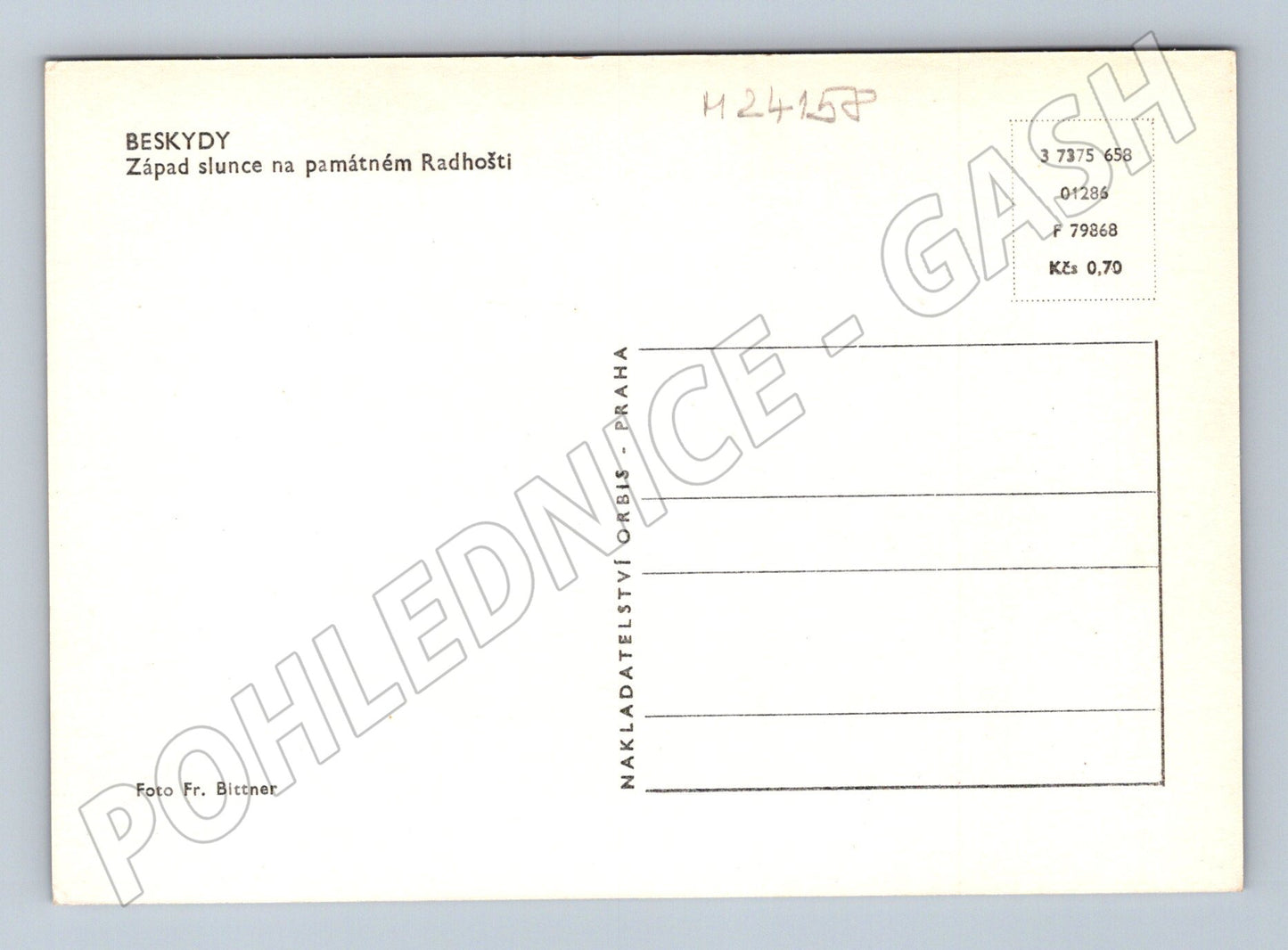 Pohlednice Beskydy Radhošť západ slunce (M24158)
