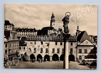 Pohlednice Český Krumlov náměstí s radnicí (M24170)