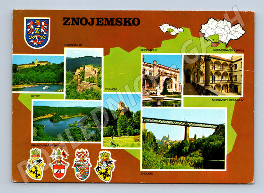 Pohlednice Znojemsko Bitov Vranov Jevišovice 1976 (M24175)