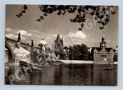 Pohlednice Praha Karlův most Vltava 1974 (M24187)