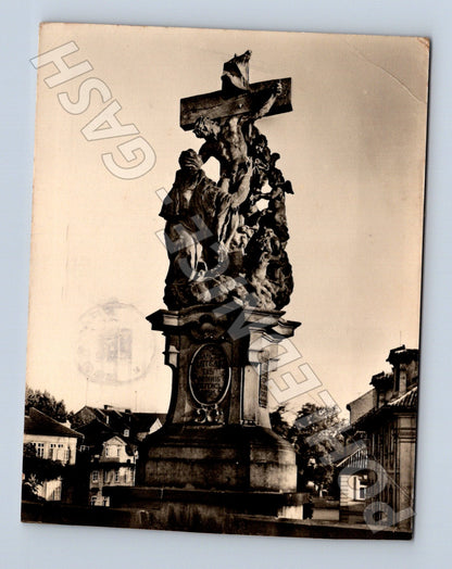 Pohlednice Praha Karlův most sousoší sv. Luitgardy 1960 (M24189)