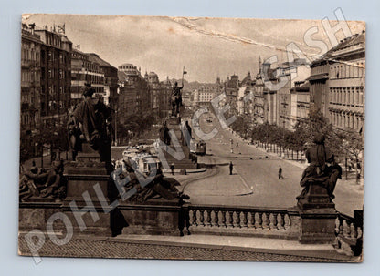 Pohlednice Praha Václavské náměstí 1944 (M24190)