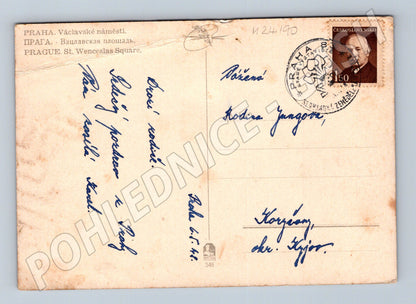 Pohlednice Praha Václavské náměstí 1944 (M24190)