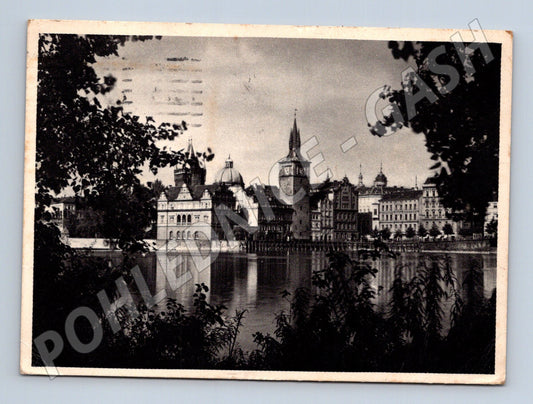Pohlednice Praha Staroměstské mlýny 1947 (M24192)
