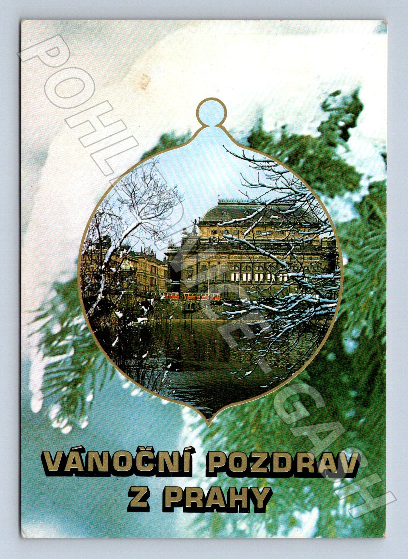 Pohlednice Praha Vánoční pozdrav 1972 (M24196)