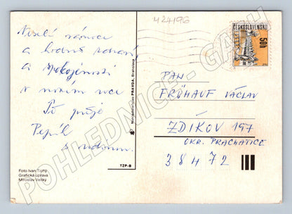 Pohlednice Praha Vánoční pozdrav 1972 (M24196)