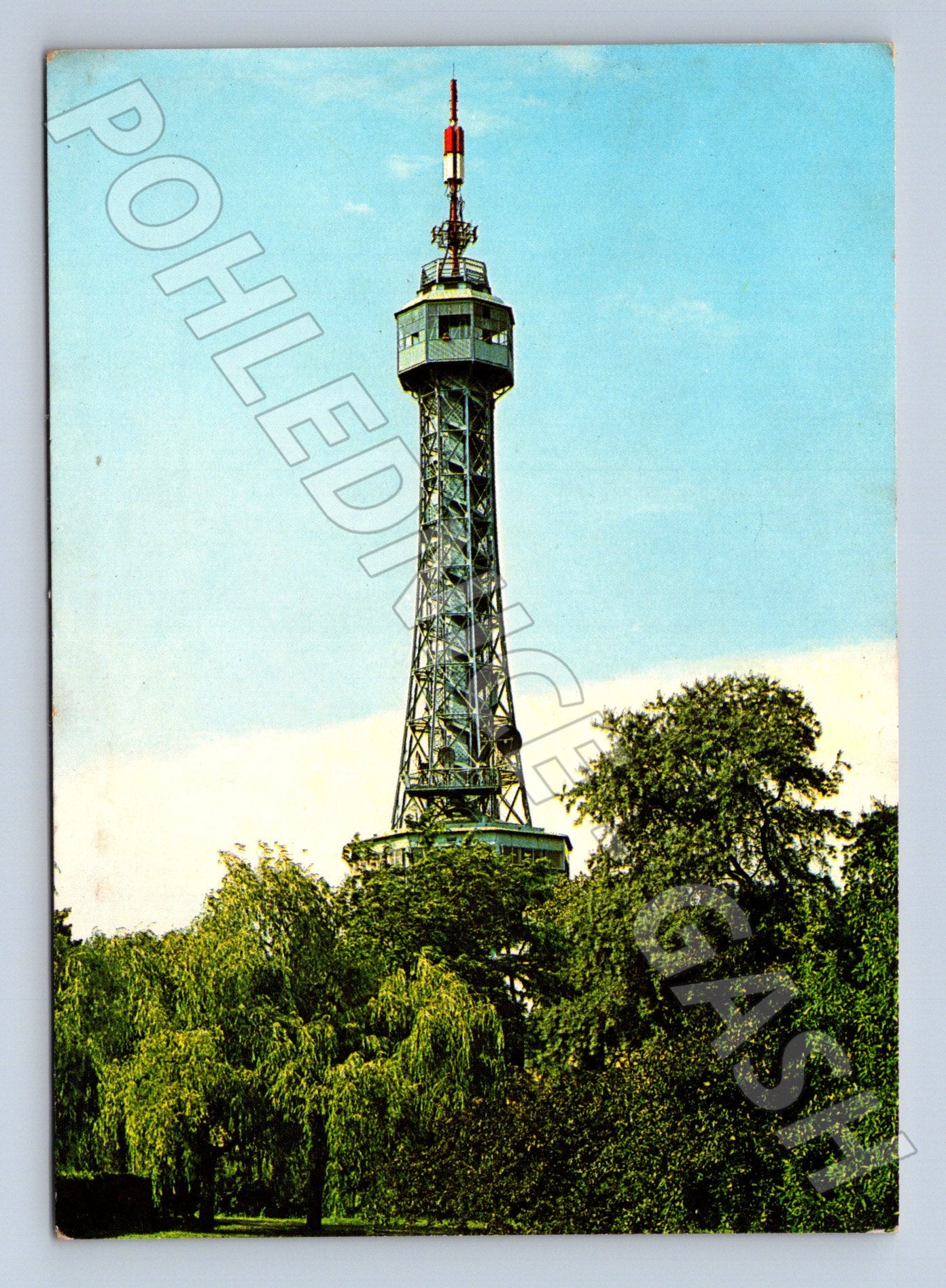 Pohlednice Praha Petřínská rozhledna 70. léta (M24201)