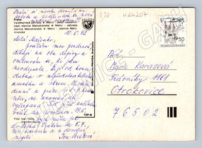 Pohlednice Praha různé motivy 1992 (M24207)
