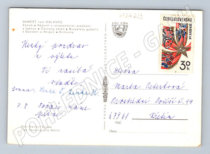 Pohlednice Náměšť nad Oslavou zámek (M24213)