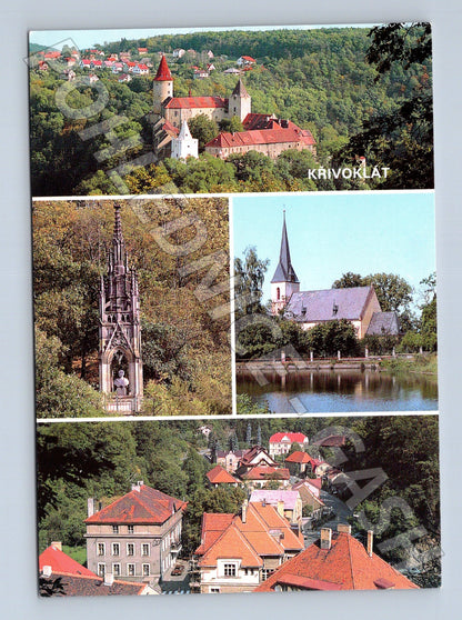 Pohlednice Křivoklát hrad a okolí (M24219)