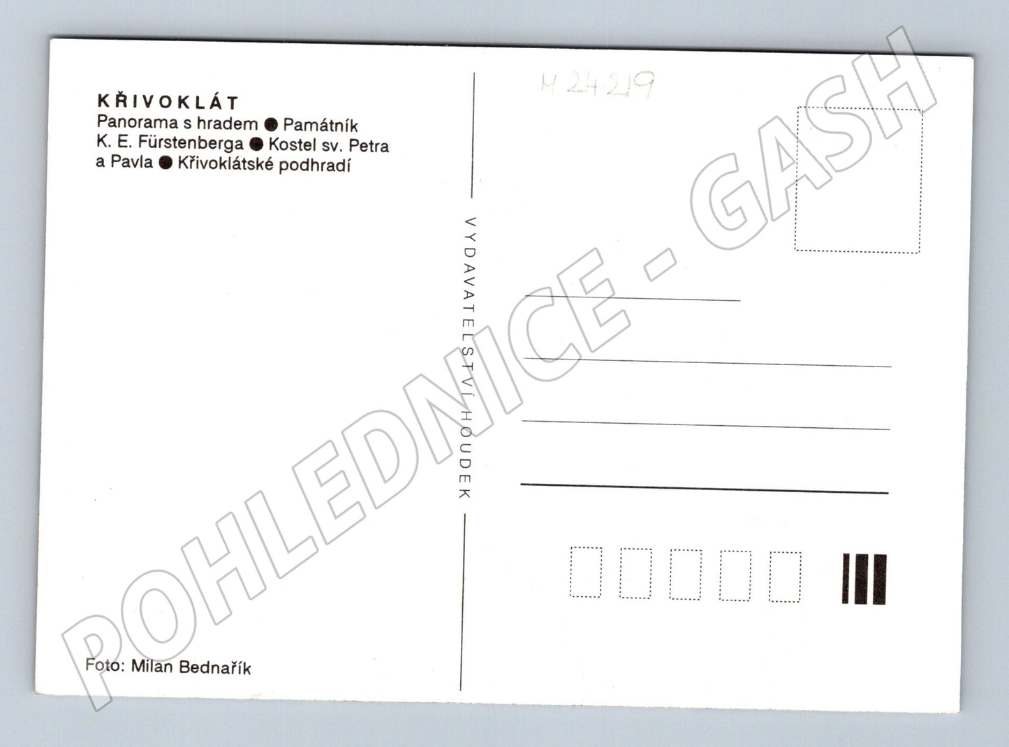 Pohlednice Křivoklát hrad a okolí (M24219)
