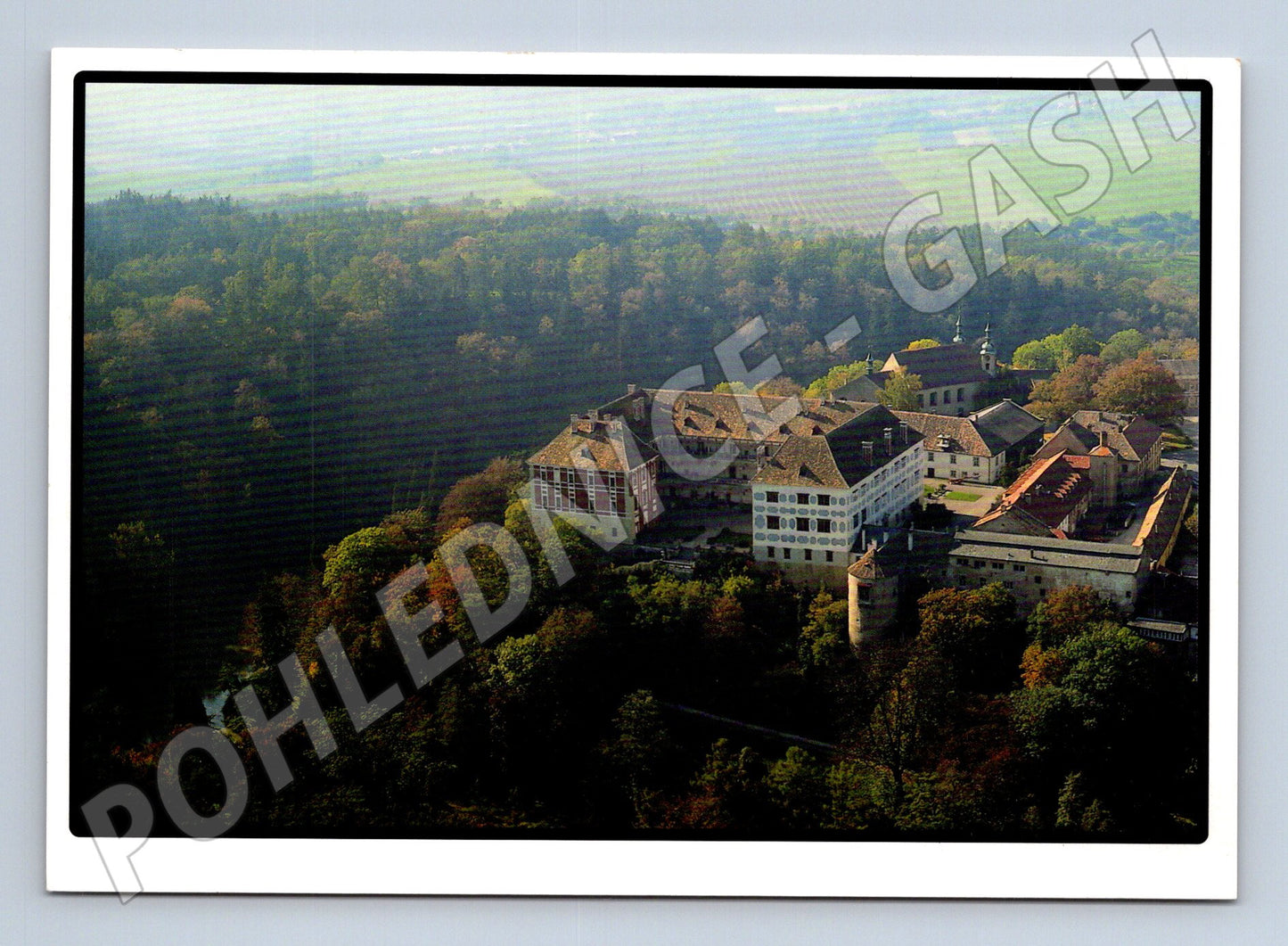 Pohlednice Opočno zámek letecký pohled (M24227)