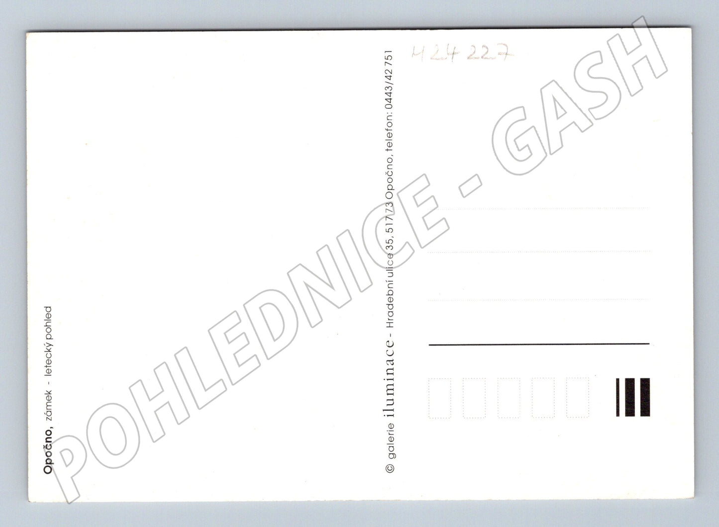 Pohlednice Opočno zámek letecký pohled (M24227)