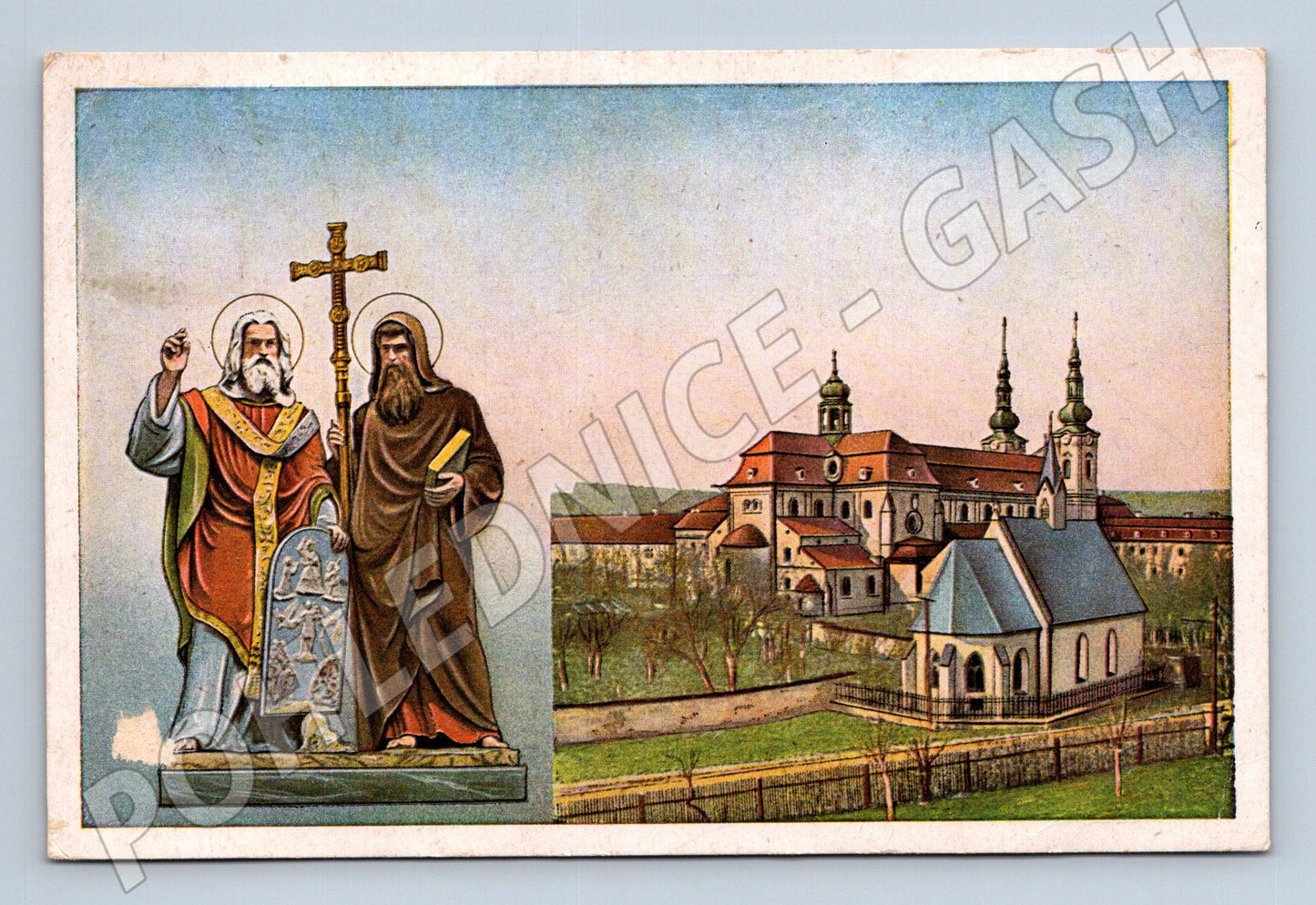 Pohlednice Velehrad klášter Cyril a Metoděj 1948 (M24233)