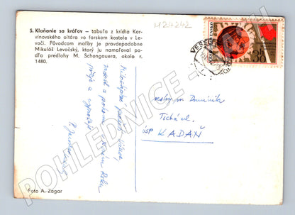 Pohlednice Slovensko Levoča Klaňanie sa kráľov 1970 (M24242)