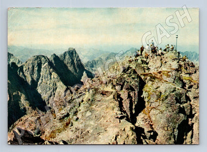 Pohlednice Slovensko Vysoké Tatry Rysy s lidmi (M24248)