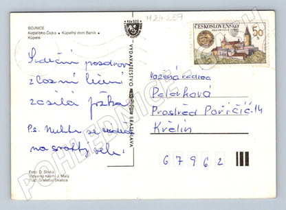 Pohlednice Slovensko Bojnice kúpele zámek (M24259)