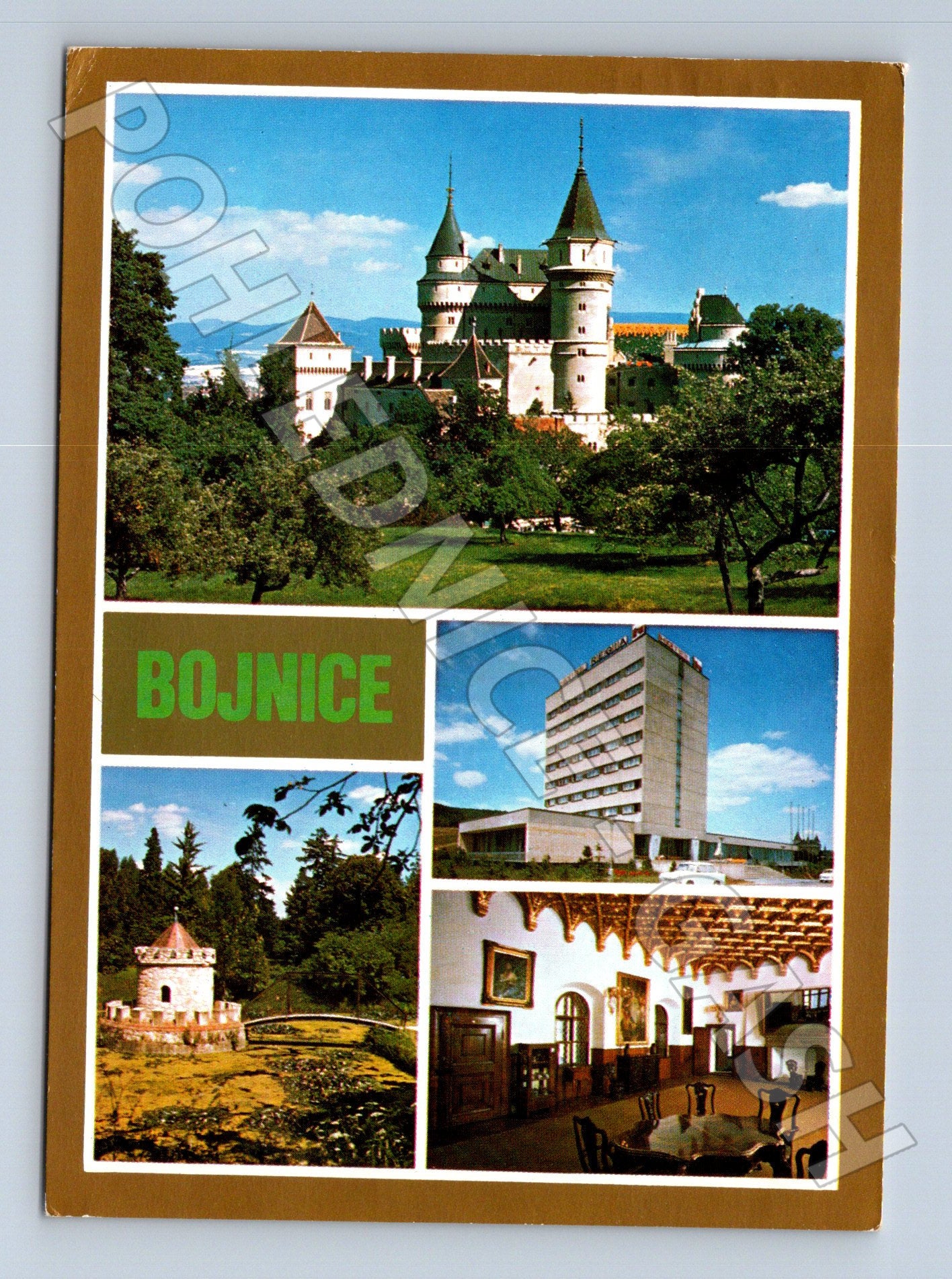 Pohlednice Slovensko Bojnice zámek a hotel (M24260)