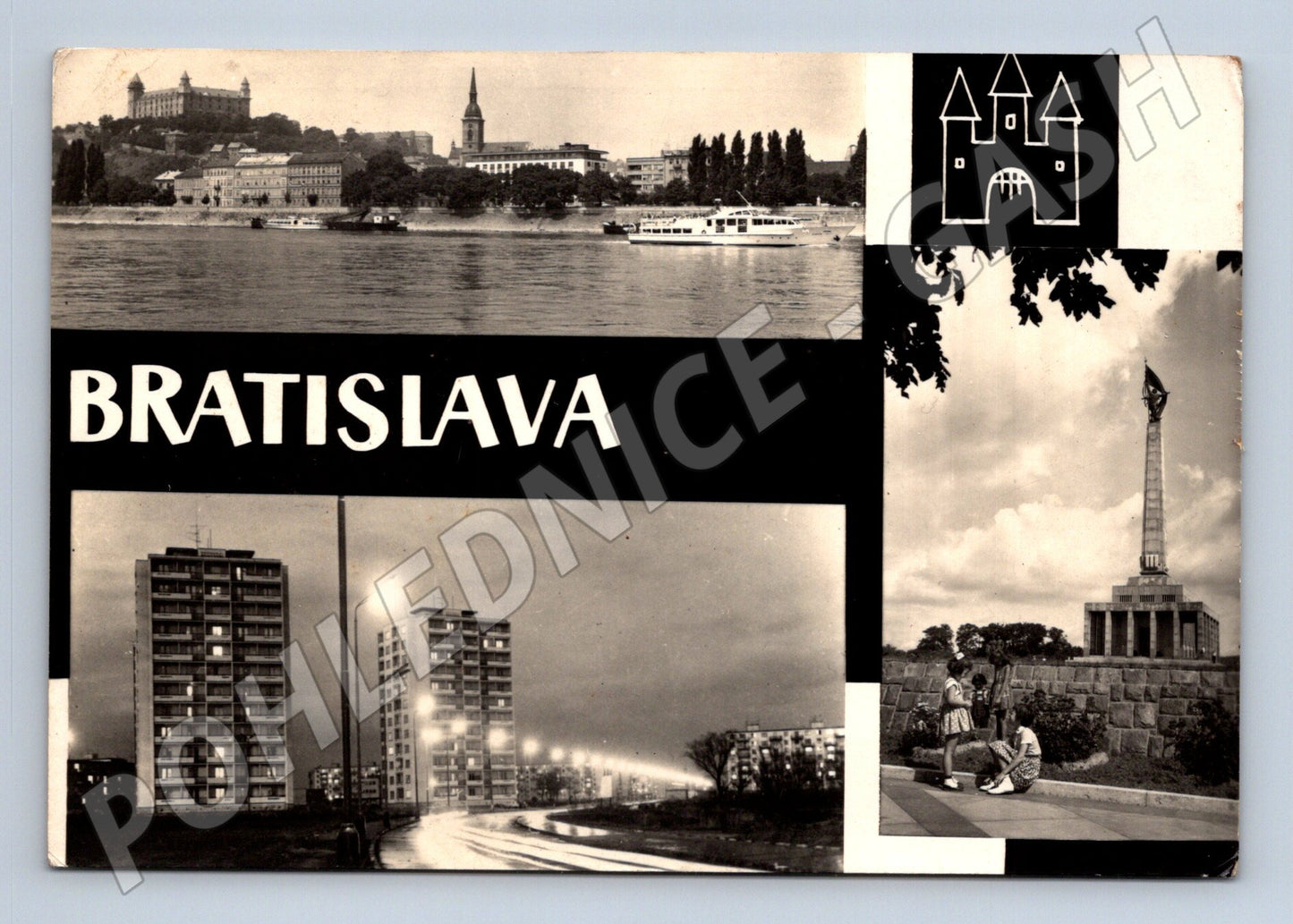 Pohlednice Slovensko Bratislava panorama 60.-70. léta (M24281)