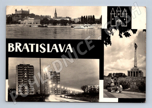 Pohlednice Slovensko Bratislava panorama 60.-70. léta (M24281)