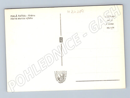 Pohlednice Slovensko Malá Fatra Horní stanice výtahu (M24287)