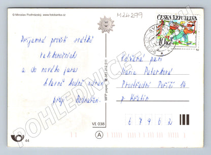 Pohlednice Velikonoce vajíčka pomlázka 1995 (M24299)