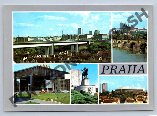 Pohlednice Praha – Nuselský most, Hradčany, Vítkov (M243)