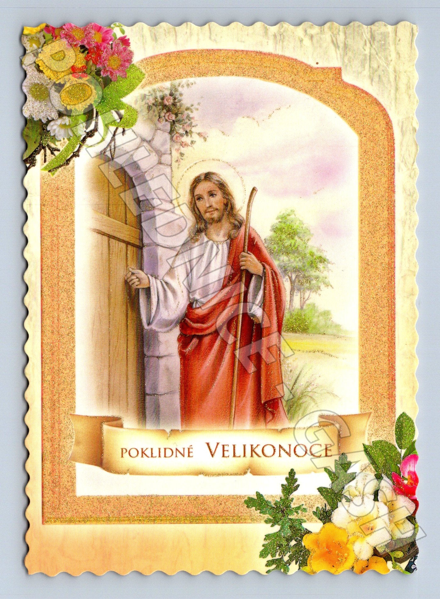 Pohlednice Velikonoce náboženský motiv (M24304)