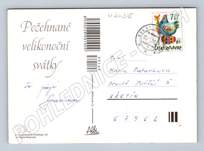 Pohlednice náboženský motiv Ježíš ovce 2005 (M24315)
